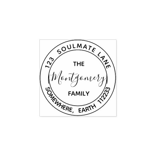 Business | Persönliche Gestaltung Gummistempel (Prägung)