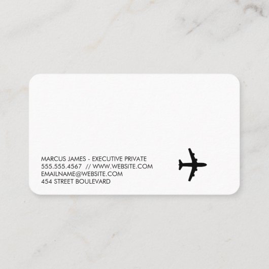 Business Personnel | Flights | Airlines Visitenkarte (Rückseite)