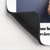Business Photo Simple Computer Custom Mousepad (Ecke)