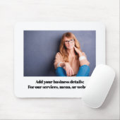 Business Photo Simple Computer Custom Mousepad (Mit Mouse)
