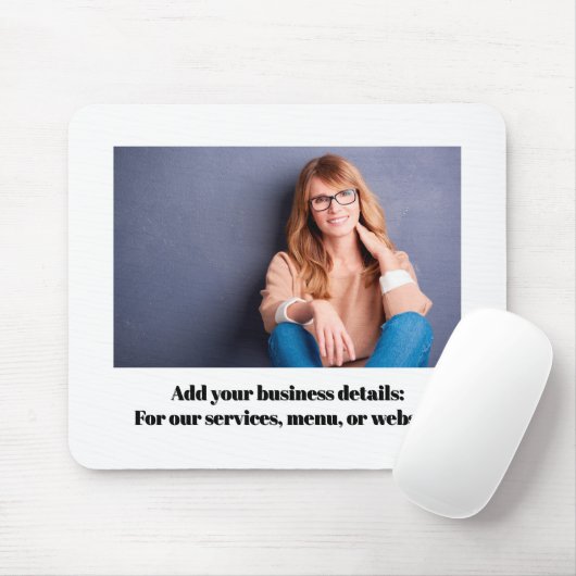 Business Photo Simple Computer Custom Mousepad (Mit Mouse)