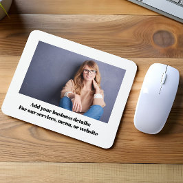 Business Photo Simple Computer Custom Mousepad
