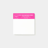 Business Pink Heading White Square Beitrag Notiz (Vorderseite)