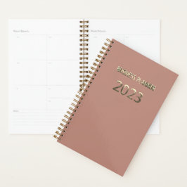 Business-Planer 2023 Blush-Rose Goldtypografie Planer
