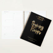 Business Planer 2023 Schwarz-Gold-Script-Technik (Anzeige)