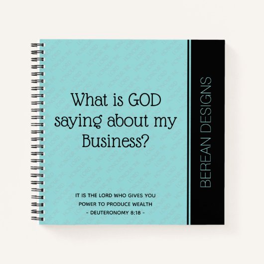 Business Prayer Journal WAS IST GOTTES SPRICHWORT? Notizblock (Vorderseite)