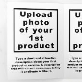 Business Products White Triple Card Dreifach Gefaltete Karte (Innen Erste Seite)