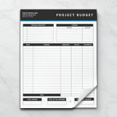 Business Project Budget Template Sheets Notepad Notizblock