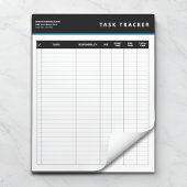 Business Project Management Task Tracker Notepad Notizblock