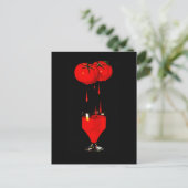BUSINESS PROMO BLOODY MARY TOMATO JUICE POSTCARD POSTKARTE (Stehend Vorderseite)