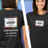 Business Promo T-Shirt with Front and Back Logo
