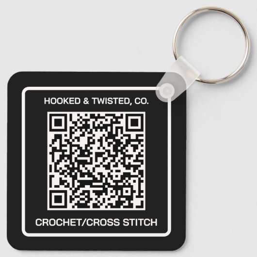 Business Promotion QR Code Schlüsselanhänger (Rückseite)