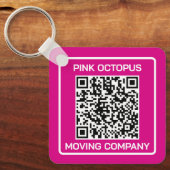 Business Promotion QR Code Schlüsselanhänger (Vorderseite)