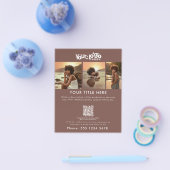 Business Promotions Schönes Haar Nail Terracotta Flyer (Einzeln)