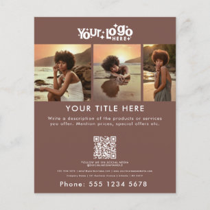 Business Promotions Schönes Haar Nail Terracotta Flyer