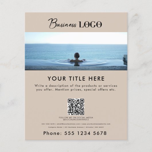 Business Promotionsalon Schönheitssalon Wellness-C Flyer (Vorne)