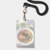 Business QR Code Light Foto Cool Promo Event VIP Ausweis (Rückseite mit Lanyard)
