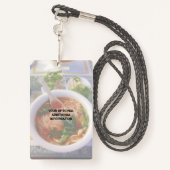 Business QR Code Light Foto Cool Promo Event VIP Ausweis (Rückseite mit Schlüsselband)