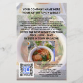 Business QR Code Light Foto Custom Marketing Flyer (Vorne)