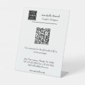 Business QR-Code Office liefert Schreibtischzugrif Sockelschild (Vorderseite)