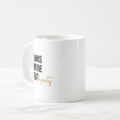 Business Quote Sweat Equity Entrepreneur  Kaffeetasse (Vorderseite Links)