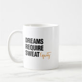 Business Quote Sweat Equity Entrepreneur Kaffeetasse (Links)