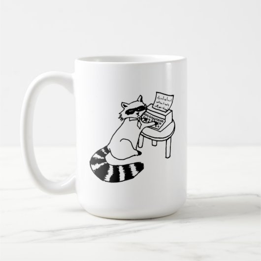 Business Racoon-Tasse Kaffeetasse (Links)