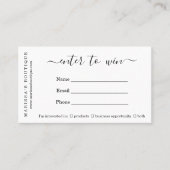 Business Raffle Ticket (Vorderseite)