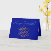 Business Ready Cutomizable Chanukah Card Karte (Gelbe Blume)