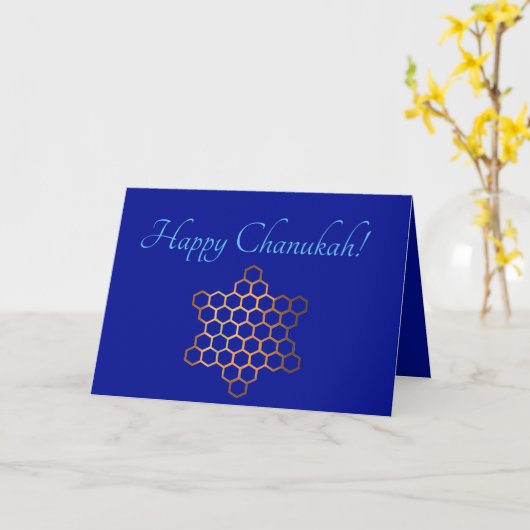 Business Ready Cutomizable Chanukah Card Karte (Gelbe Blume)
