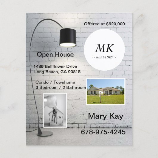 Business Real Anwesen Open House Flyer (Vorne)