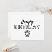 Business Realty Happy Birthday Card Karte (Vorderseite/Rückseite Beispiel)