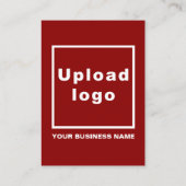 Business Red Enclosure Card Begleitkarte (Rückseite)