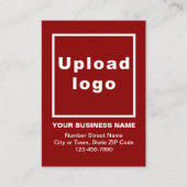 Business Red Enclosure Card Begleitkarte (Vorderseite)