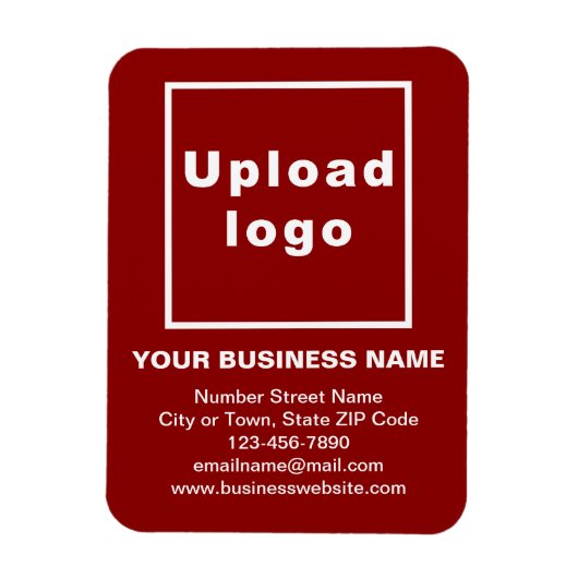Business Red Flexible Foto Magnet (Vertikal)