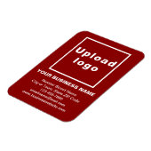 Business Red Flexible Foto Magnet (Linke Seite)