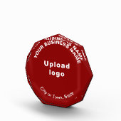 Business Red Octagon Shape Foto Block (Rechts)