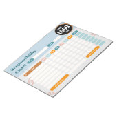 Business Responsibility Chores Chart Logo Checklis Notizblock (angewinkelt)
