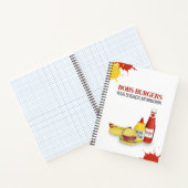 Business Restaurant Company Hamburger Hotdog Notizblock (Innenseite)