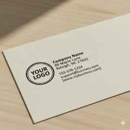 Business Return Address | Logo Professional Modern Permastempel