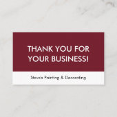 Business Review Thank You QR Code Empfehlungskarte (Vorderseite)