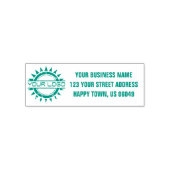 Business-Rücksendeadresse mit Logo-Selbstfärbung Permastempel (Design)