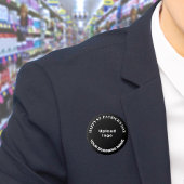 Business Saint Patrick Gruß auf Black Round Button