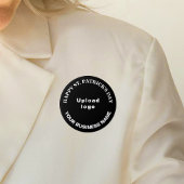Business Saint Patrick Gruß auf Black Round Button