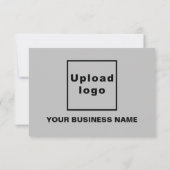 Business Saint Patrick Small Gray Flat Card (Rückseite)