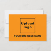 Business Saint Patrick Small Orange Flat Card (Rückseite)