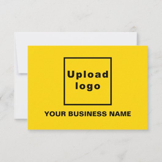 Business Saint Patrick Small Yellow Flat Card (Rückseite)