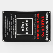 Business Saint Patrick Verkauf auf Black Banner (Horizontal)