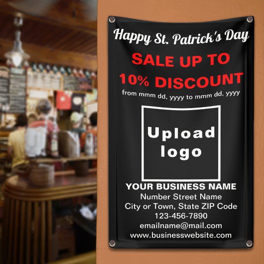 Business Saint Patrick Verkauf auf Black Banner