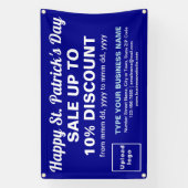 Business Saint Patrick Verkauf auf Blue Rectangle Banner (Vertikal)